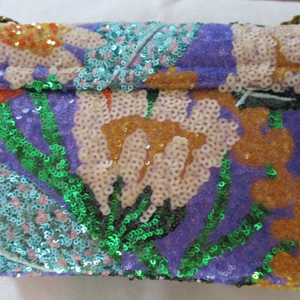 NWT Kurt Geiger Medium Brixton Sequin Crossbody Bag - Picture 10 of 13